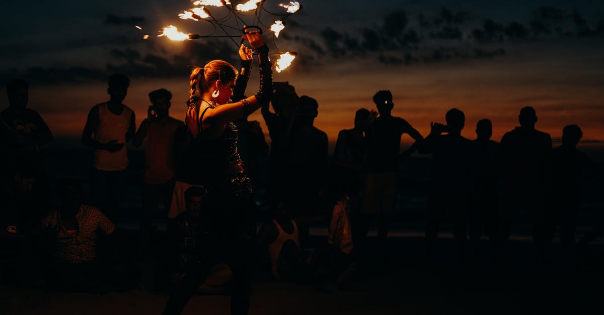 Visa for performing arts group travelling to India to perform? - People Standing on Beach during Night Time