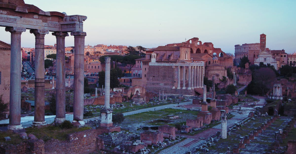 visit to Rome with Croatian Visa - Ruins of ancient city under blue sky at sunset visit to Rome with Croatian Visa - Ruins of ancient city under blue sky at sunset