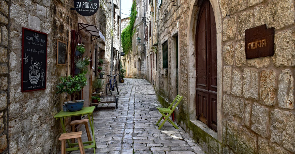 Visiting Croatia while in possession of a Swiss permit 'L' - Free stock photo of alley, antique, architecture Visiting Croatia while in possession of a Swiss permit 'L' - Free stock photo of alley, antique, architecture