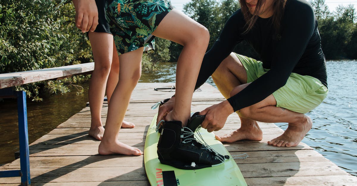 Visiting Lake Kawaguchiko, how to get there? - Man Preparing Son for Wakeboarding Visiting Lake Kawaguchiko, how to get there? - Man Preparing Son for Wakeboarding