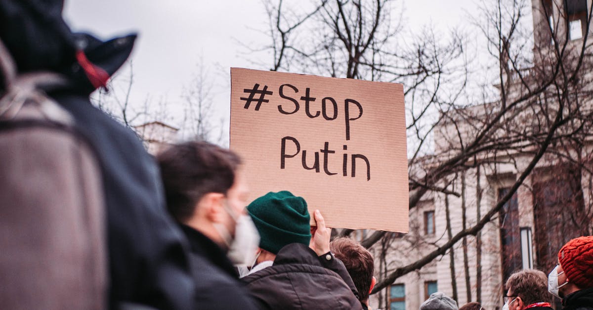Visiting Ukraine and Russia - People in the Street Protesting against War Visiting Ukraine and Russia - People in the Street Protesting against War