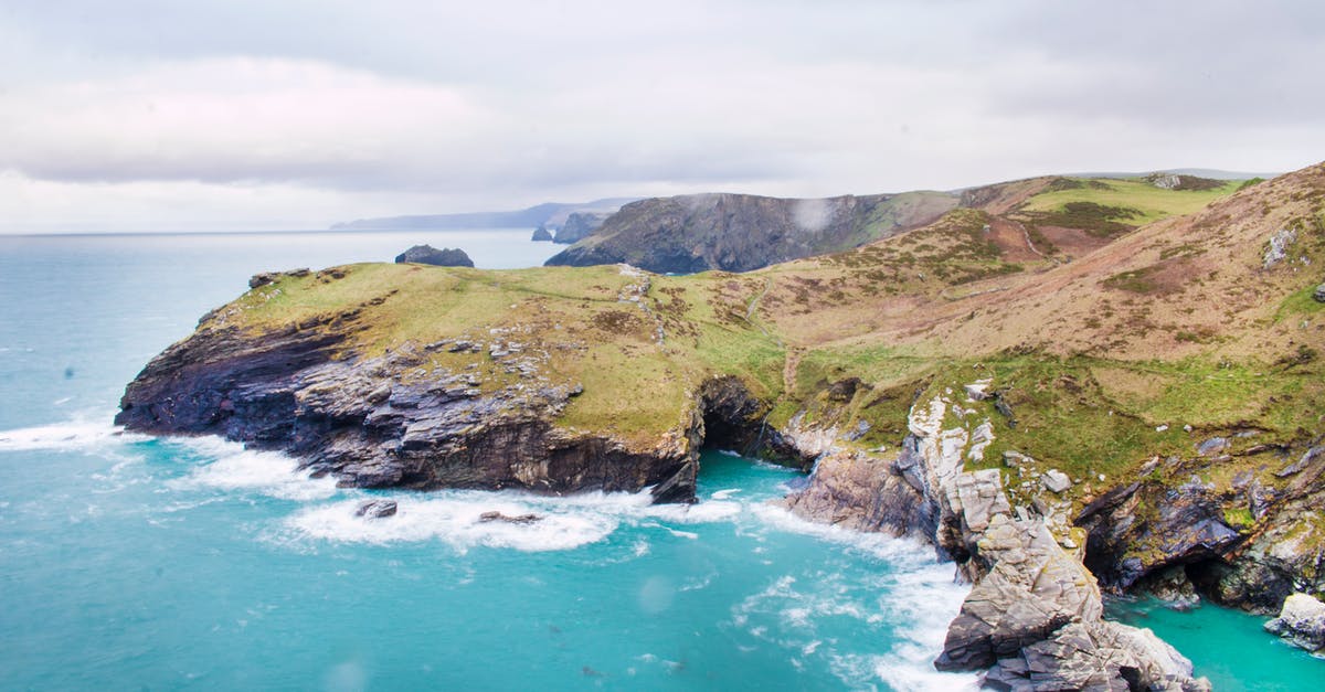 Water tests during travelling - Aerial Photography of Island