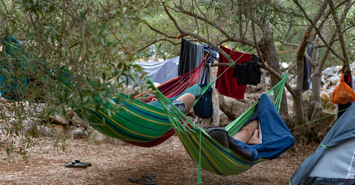What are good places to guerilla/stealth/free camp with a hammock tent? [closed] - Photo of Person Lying Down on Hammock