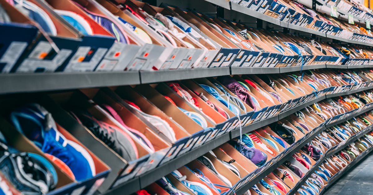What are some good shoe options for a RTW trip? - Shoes in Boxes on Shelf