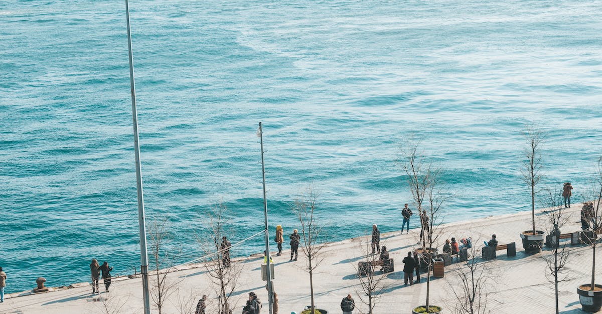 What are some recommended day trips from New York City for outdoor activities? [closed] - Unrecognizable people resting on embankment in coastal city