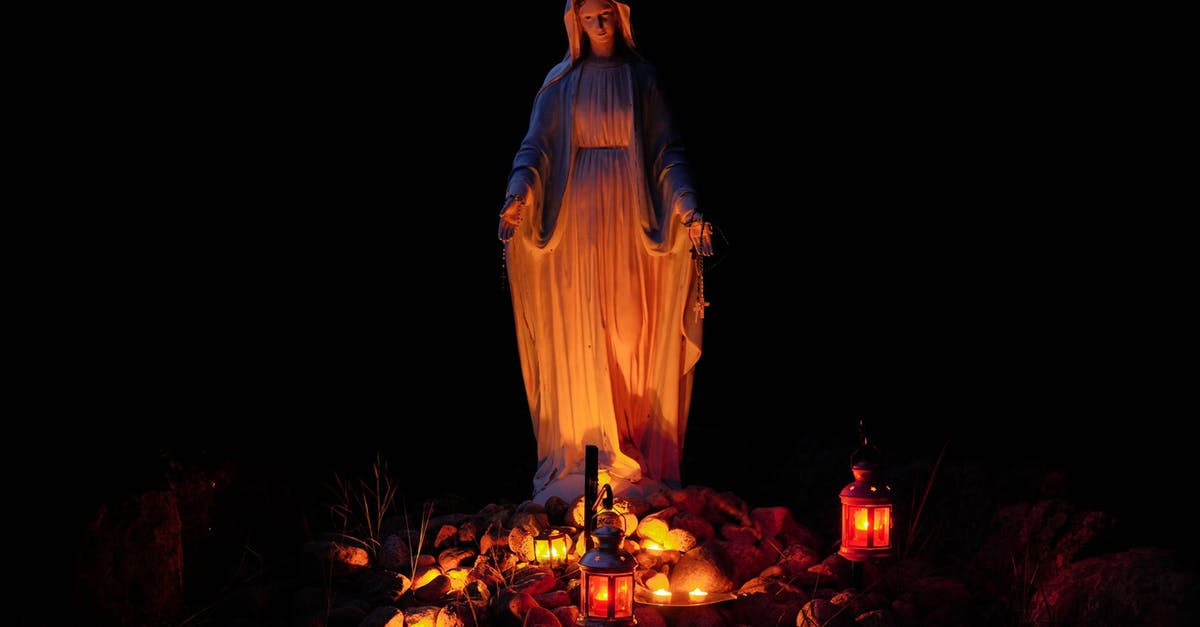 What are the candles outside in Denmark about? - Statue of a Virgin Mary Lighted by Candles What are the candles outside in Denmark about? - Statue of a Virgin Mary Lighted by Candles