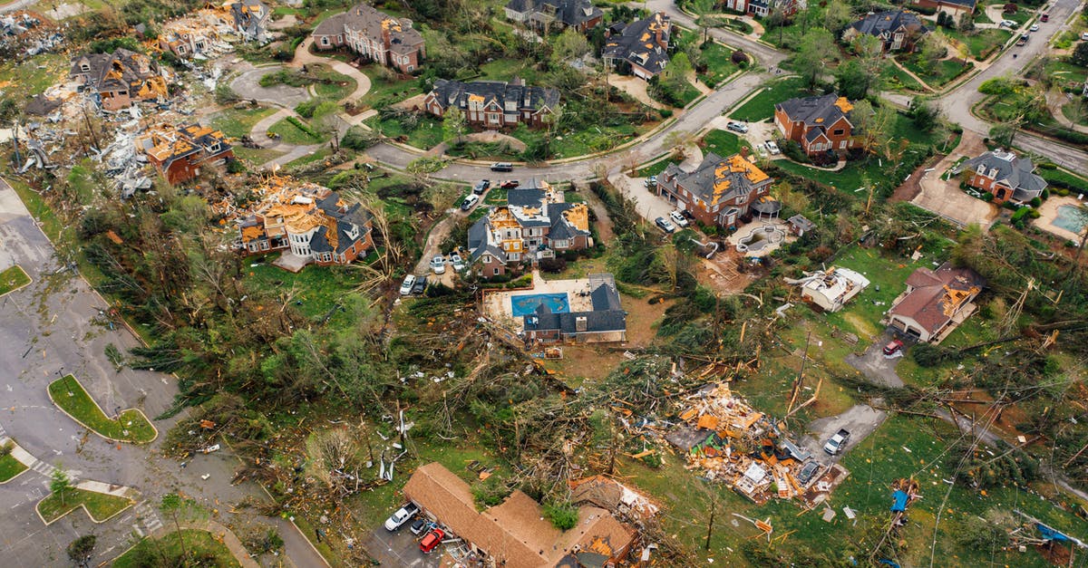 What are the consequences of a small damage on a rented car? [closed] - Dramatic view of village houses damaged by thunderstorm