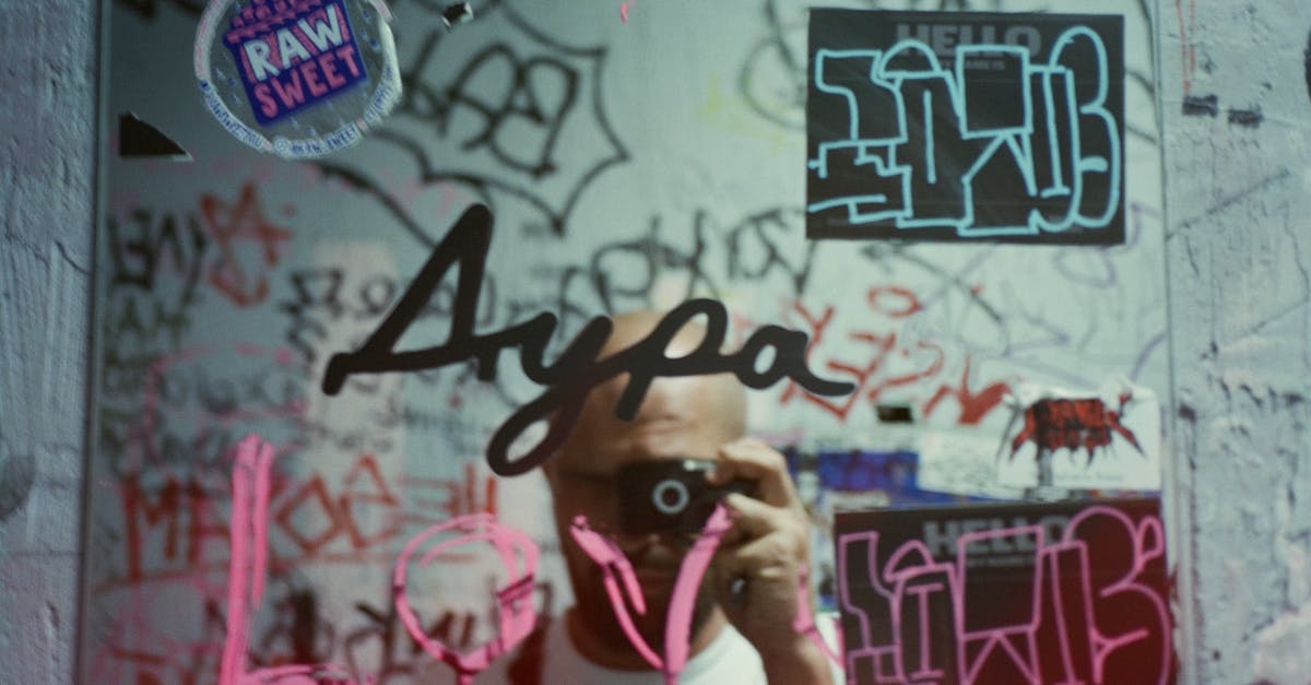 What do these signs in the Czech Republic mean? [Picture included] - A Shot of Male Taking A Picture in a Mirror of Graffiti 