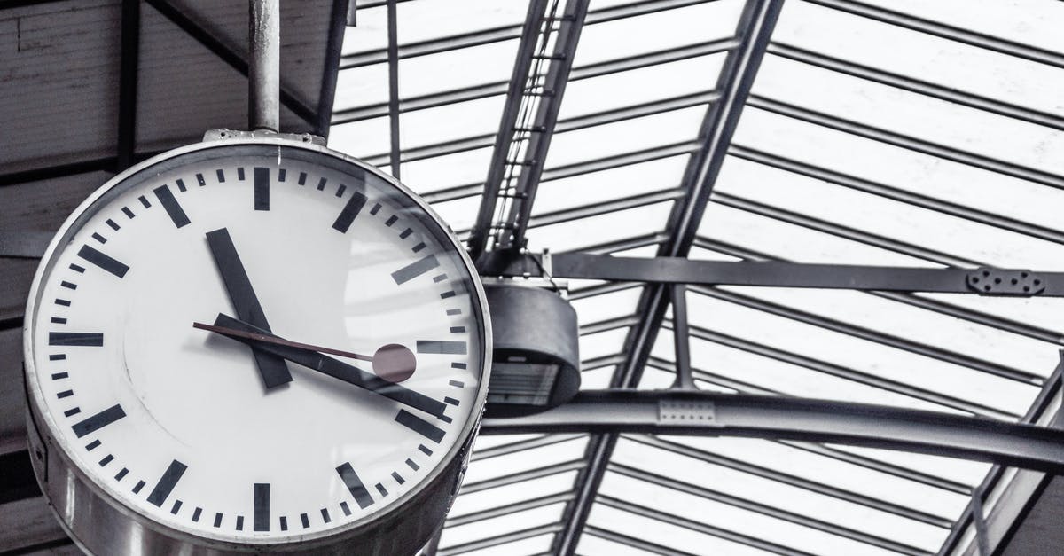 What does '48 hours before departure' mean? - Train Station Clock Displaying 11:19 What does '48 hours before departure' mean? - Train Station Clock Displaying 11:19