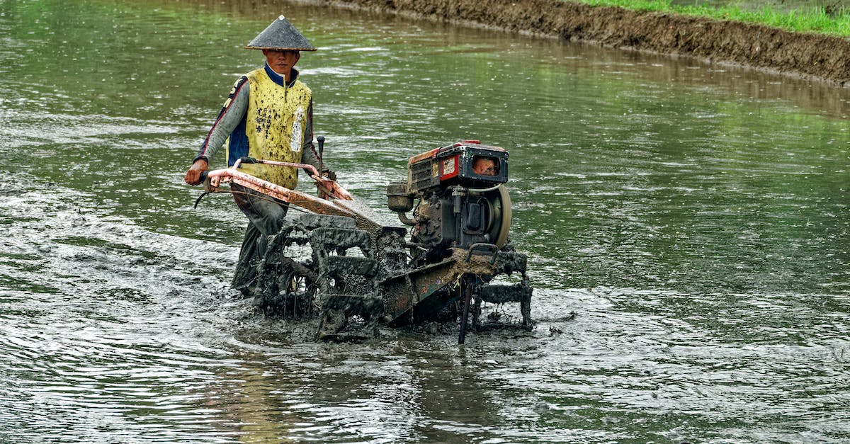 What is a good country for a working vacation? [closed] - Man Pushing Wheeled Machine Into Body of Water