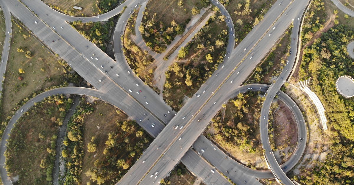 What traffic interchange does this picture show? - Aerial Photography of Concrete Road What traffic interchange does this picture show? - Aerial Photography of Concrete Road