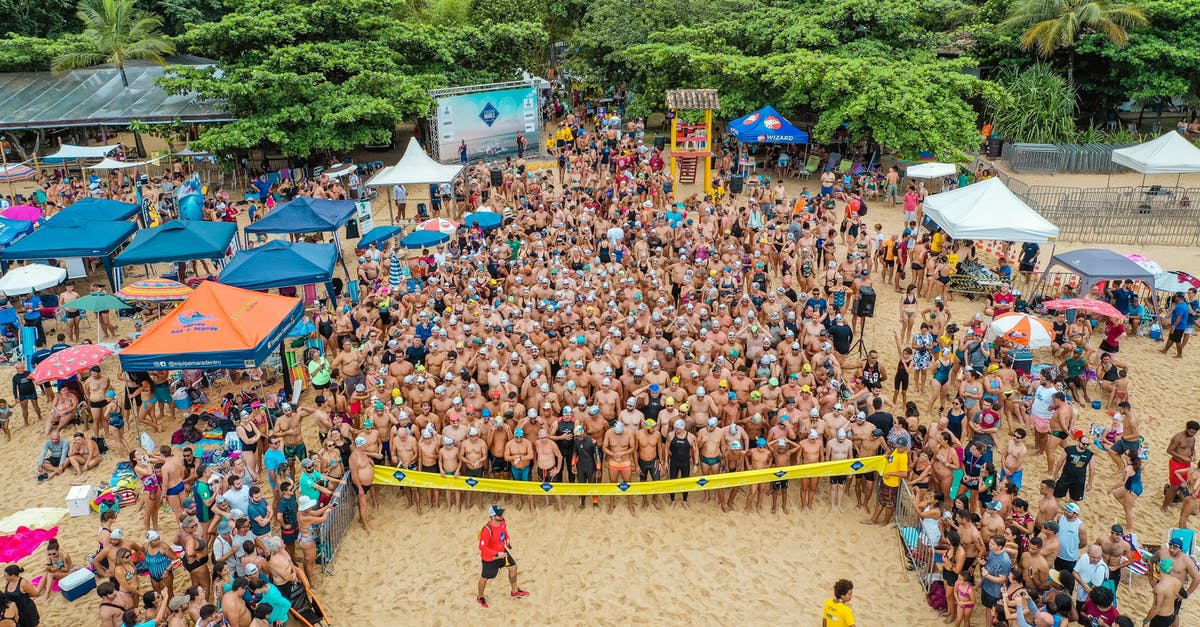 When does my travel within Schengen start - Drone view of sportive people in swimsuits standing behind line tape on seashore preparing for swim challenge in sea When does my travel within Schengen start - Drone view of sportive people in swimsuits standing behind line tape on seashore preparing for swim challenge in sea