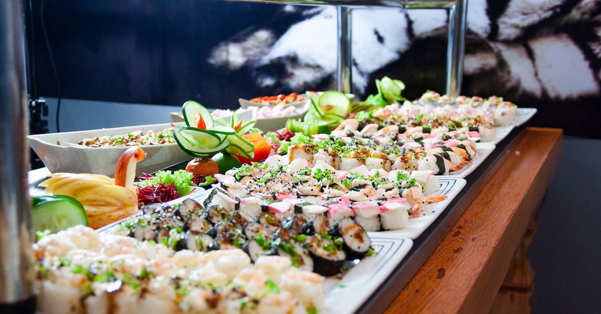 Where can I eat sushi with chocolate in it? - Sushi on White Plates on Brown Wooden Table Where can I eat sushi with chocolate in it? - Sushi on White Plates on Brown Wooden Table