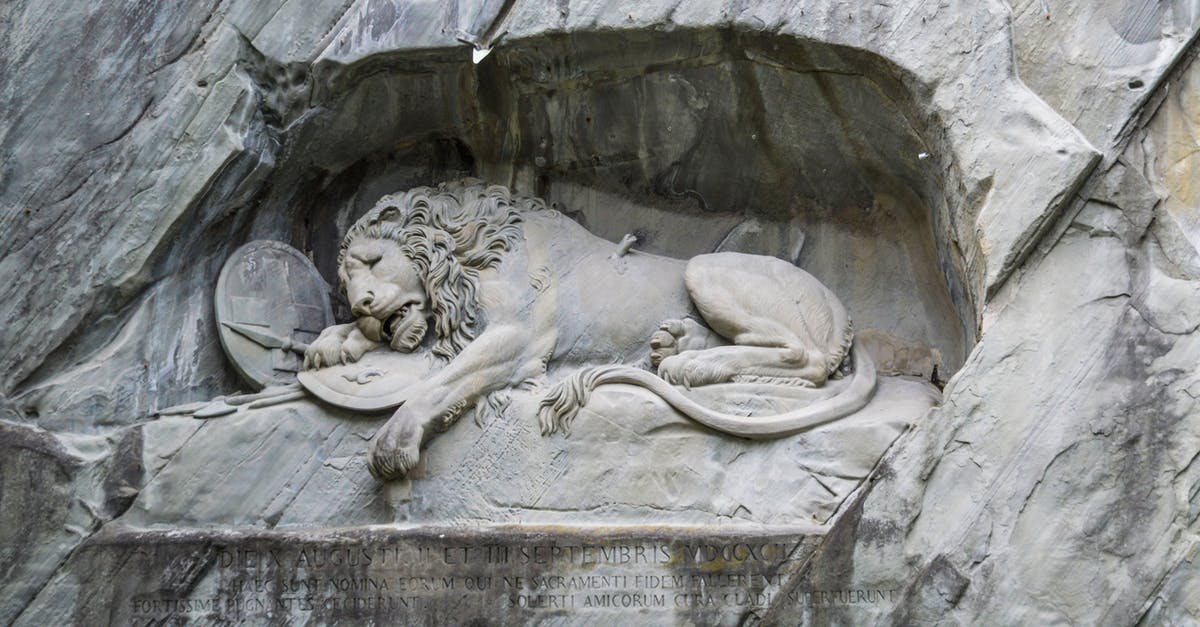 Where can I exchange Swiss Franc coins outside of Switzerland - Stone Lion Monument in Lucerne Where can I exchange Swiss Franc coins outside of Switzerland - Stone Lion Monument in Lucerne