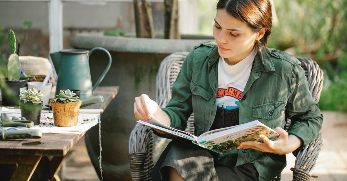 Where can I learn about the earthquake and reconstruction of Christchurch? - Gardener reading book in armchair near plants in pots Where can I learn about the earthquake and reconstruction of Christchurch? - Gardener reading book in armchair near plants in pots