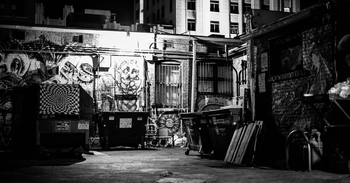 Where can "public showers" be found in Taiwan? - Shabby district of town with brick buildings with graffiti Where can "public showers" be found in Taiwan? - Shabby district of town with brick buildings with graffiti