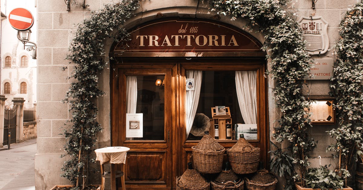 Where exactly is this building located in Cuba? - Exterior of cozy Italian restaurant with wooden door and entrance decorated with plants Where exactly is this building located in Cuba? - Exterior of cozy Italian restaurant with wooden door and entrance decorated with plants