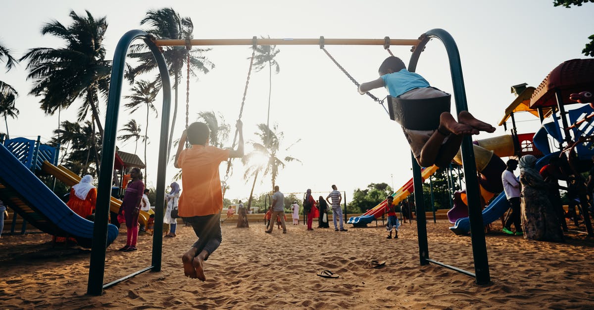 Where in India can one wash and play with elephants? - Children Playing on Swing Where in India can one wash and play with elephants? - Children Playing on Swing