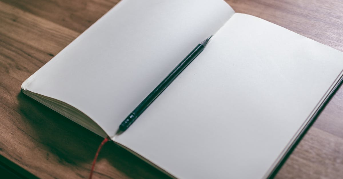 Where should I have two consecutive empty pages when applying for a Schengen visa? - White Book Page With Black Pen