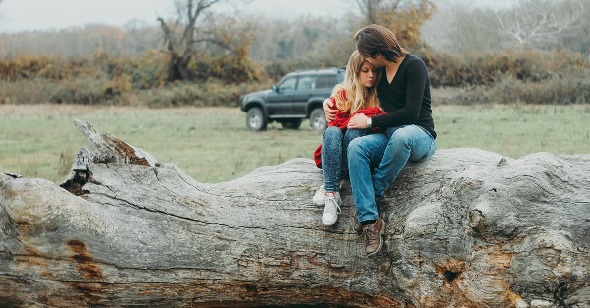 Where to park a car in Helsinki? - Mother and Daughter Sitting on Tree Log Where to park a car in Helsinki? - Mother and Daughter Sitting on Tree Log