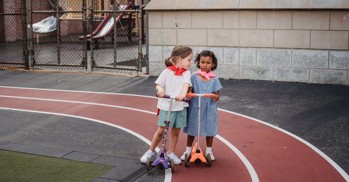 Where to park e-scooters at hotels? - Girl in Blue and White School Uniform Standing on Basketball Court Where to park e-scooters at hotels? - Girl in Blue and White School Uniform Standing on Basketball Court