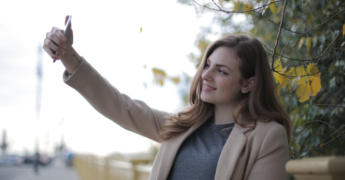 Where was this photo of a bridge taken? [duplicate] - Young woman in coat taking selfie with smartphone on street in overcast weather