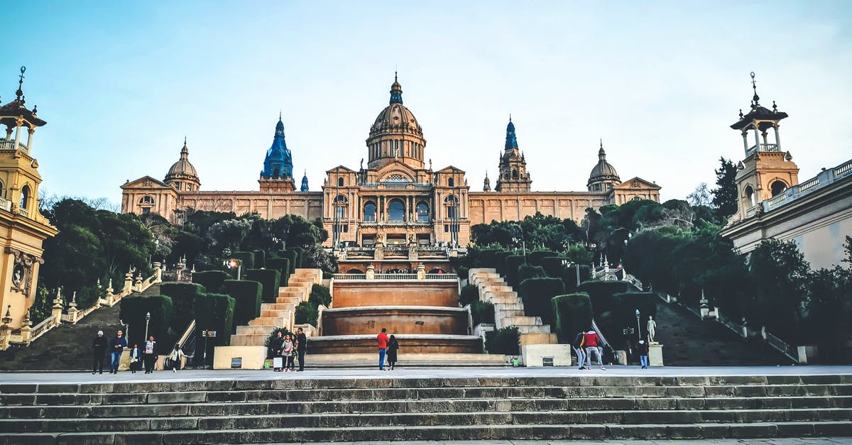 Where was this place in Barcelona? - Majestic palace with dome and grand staircases and gardens Where was this place in Barcelona? - Majestic palace with dome and grand staircases and gardens