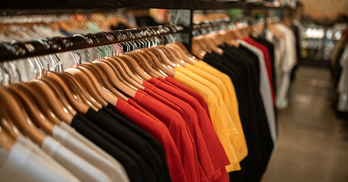 Where was this stock photo taken? - Hangered Clothes on a Clothing Rack Where was this stock photo taken? - Hangered Clothes on a Clothing Rack
