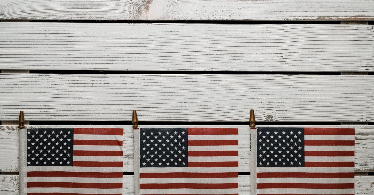 Which country to apply schengen visa when staying for equal number of days in 2 countries and port of entry is 3rd country? [duplicate] - Top view hand waving national flags of United States of America placed on wooden plank desk