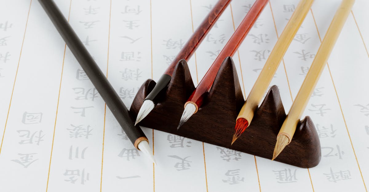 Why could a B1/B2 visa holder skip the line at US immigration? - Set of calligraphy brushes on paper with hieroglyphs Why could a B1/B2 visa holder skip the line at US immigration? - Set of calligraphy brushes on paper with hieroglyphs