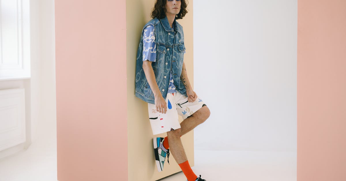 Why might a multi-leg flight be cheaper than one of its legs? [duplicate] - Man with makeup standing on one leg and resting against pillar