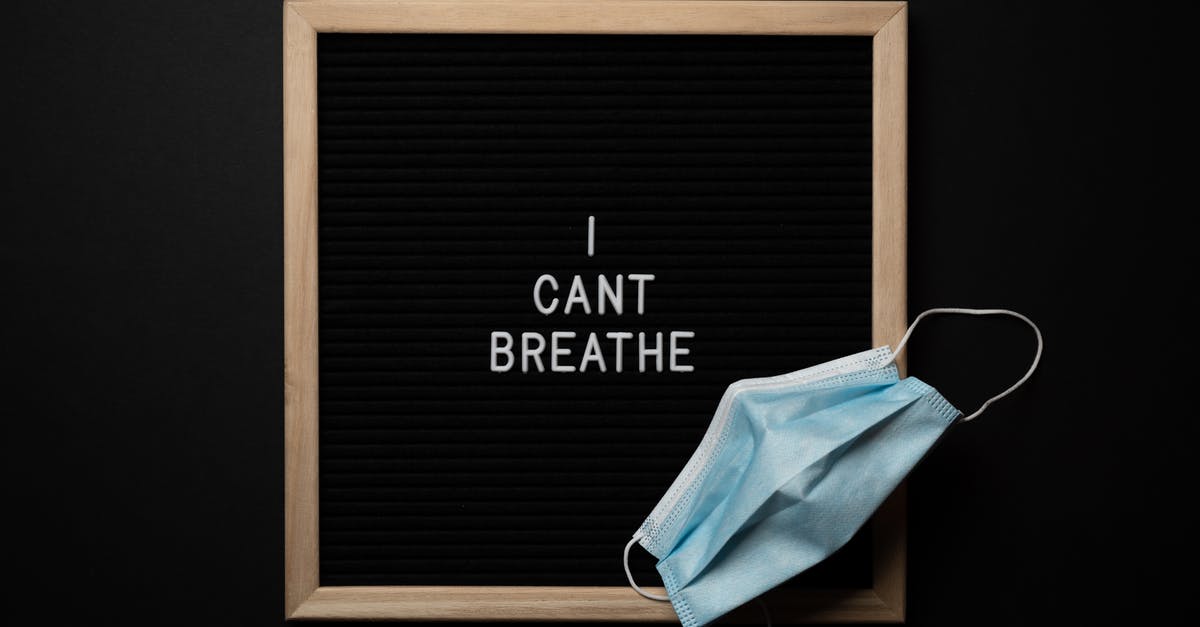 Will I be able to benefit from free movement in Europe - From above of face mask on blackboard with I Cant Breathe title during COVID 19 pandemic Will I be able to benefit from free movement in Europe - From above of face mask on blackboard with I Cant Breathe title during COVID 19 pandemic