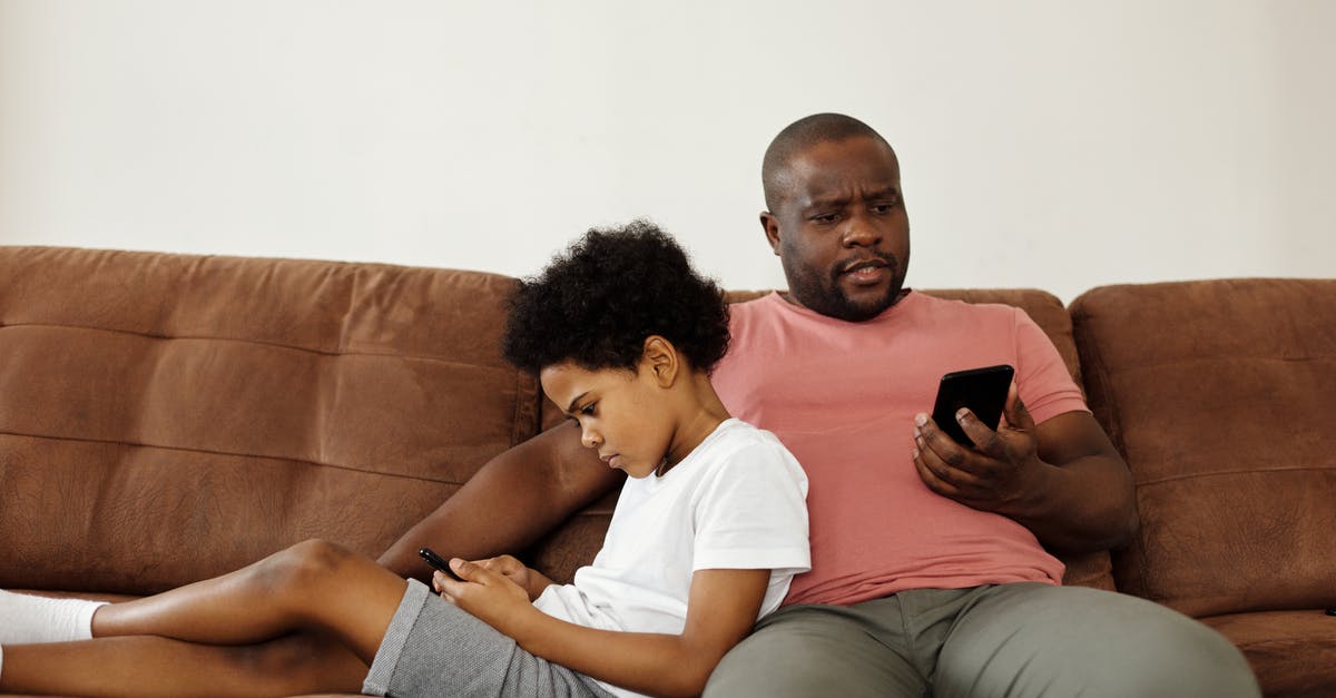 Will there be any problem with my dad financing my planned U.S. trip when I intend to stay at least 3 months? - Father and Son using Smartphones