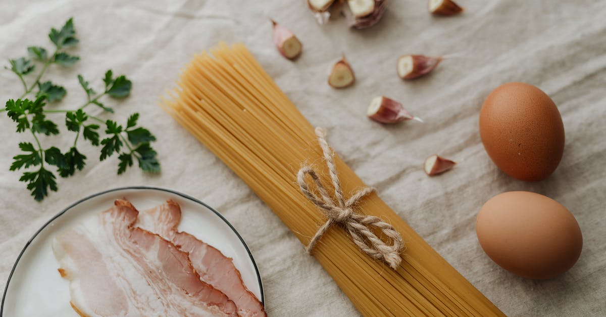 Would uncooked bacon go bad in a transatlantic flight? - Photo Of Egg Beside Pasta Would uncooked bacon go bad in a transatlantic flight? - Photo Of Egg Beside Pasta
